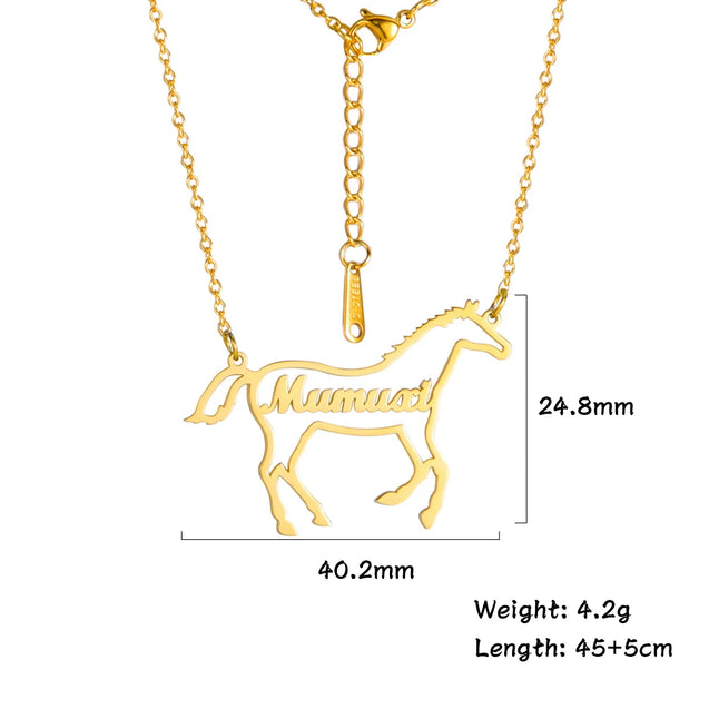 Unicorn Dream Custom Name Necklace