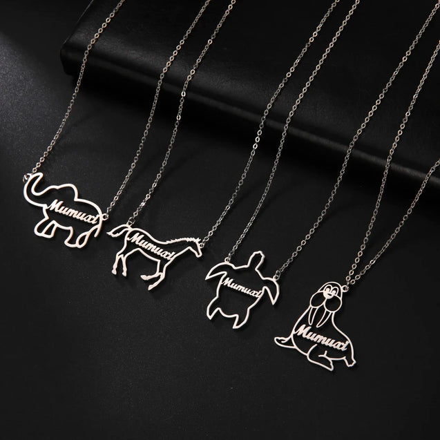 Unicorn Dream Custom Name Necklace