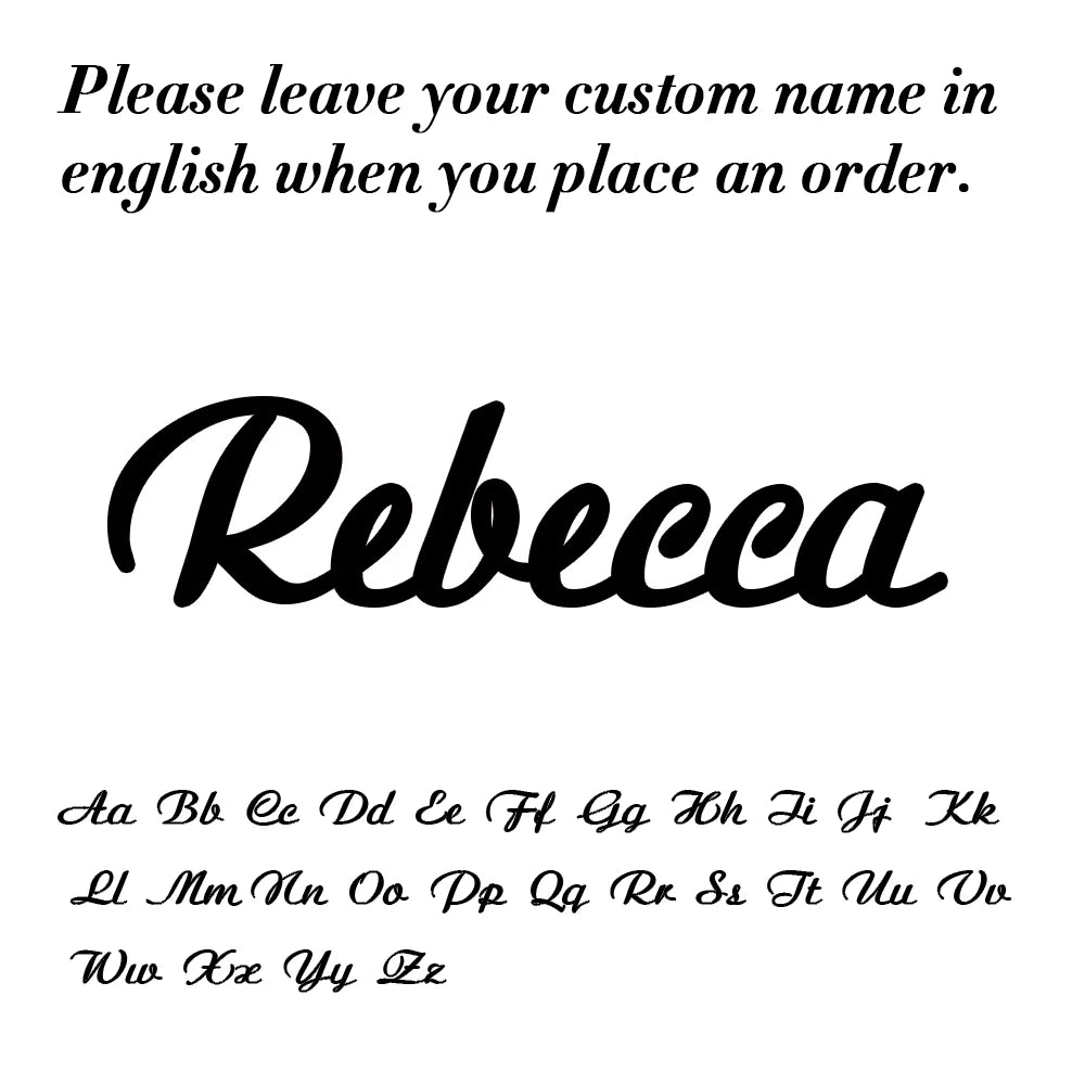 Heart Ribbon Cuban Chain Name Necklace