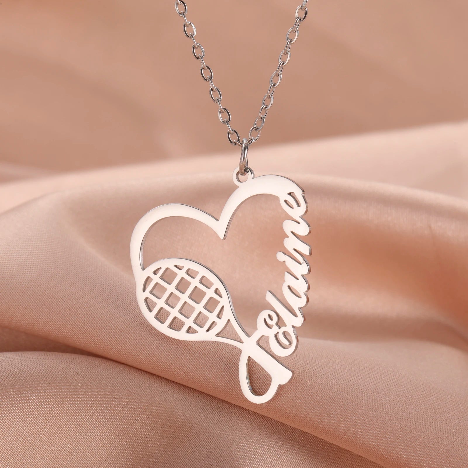 Basketball Blaze Custom Name Necklace for Him/Her