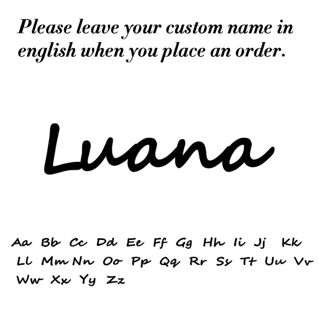 Heart Ribbon Cuban Chain Name Necklace