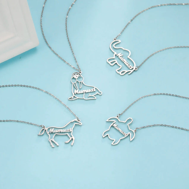 Unicorn Dream Custom Name Necklace