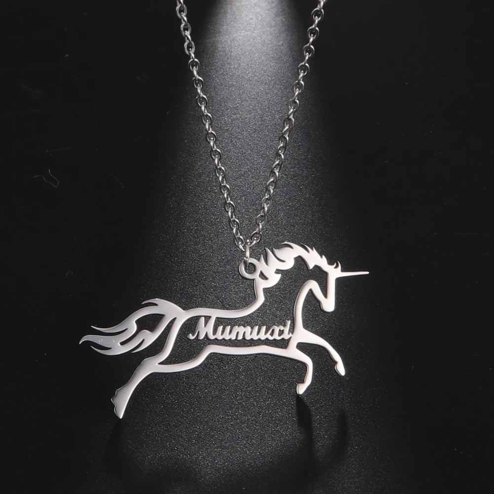 Unicorn Dream Custom Name Necklace