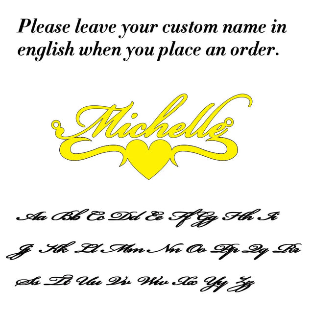 Gold Personalized Name Choker Necklace for Women