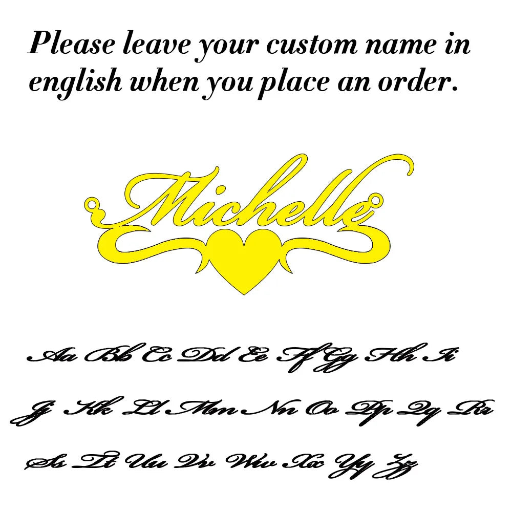 Gold Personalized Name Choker Necklace for Women