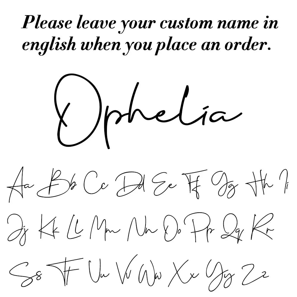 Butterfly Wings Custom Name Necklace