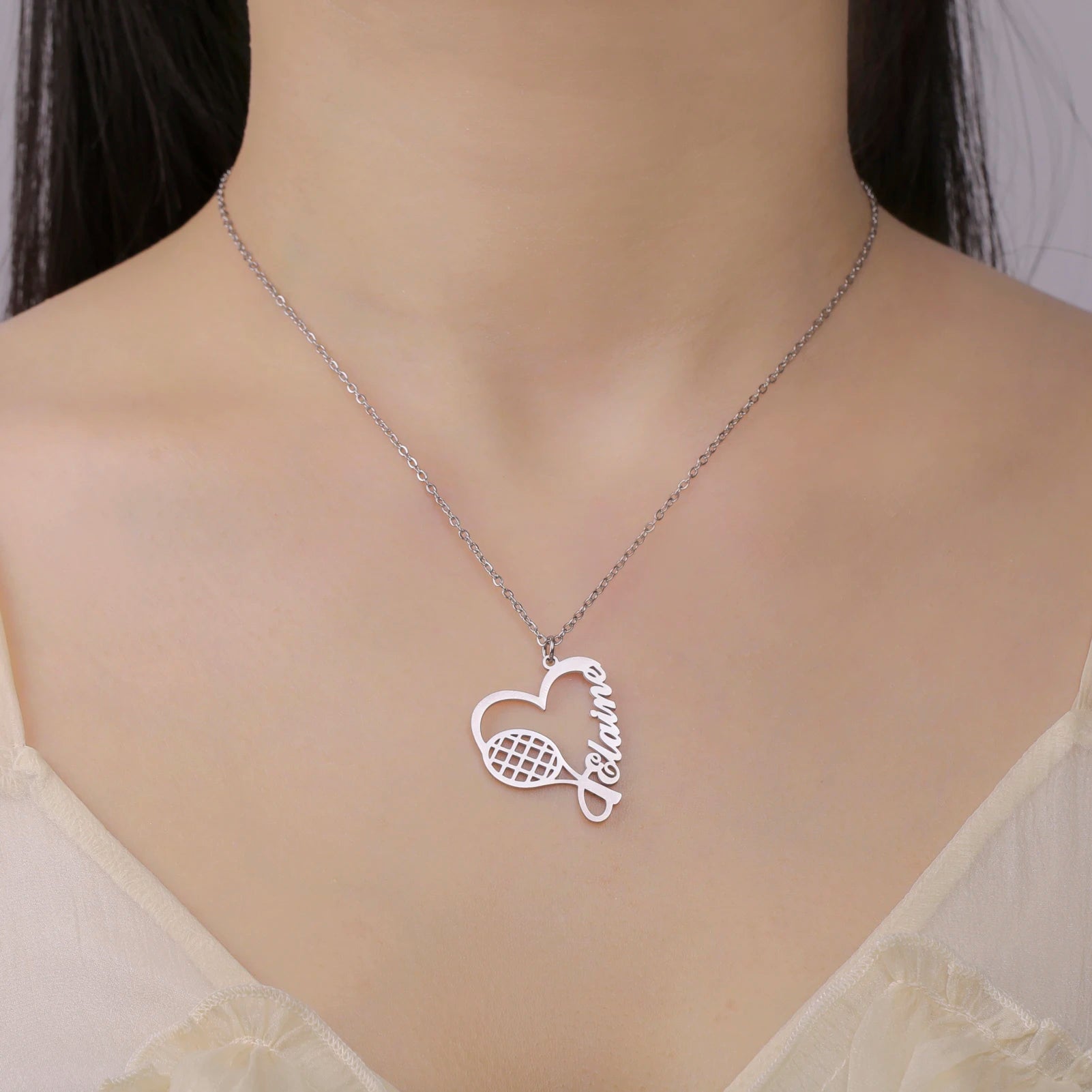 Basketball Blaze Custom Name Necklace for Him/Her