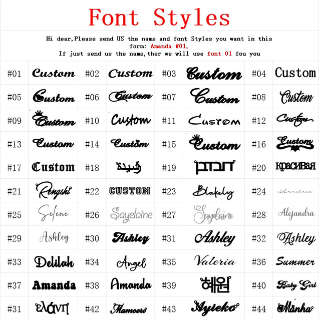 Signature Custom Name Necklace with Box Chain