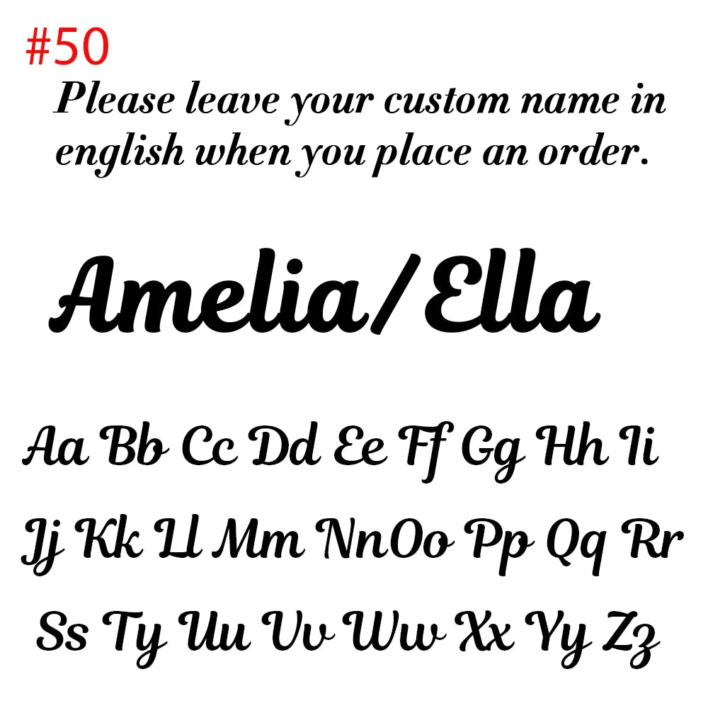 Signature Custom Name Necklace with Box Chain