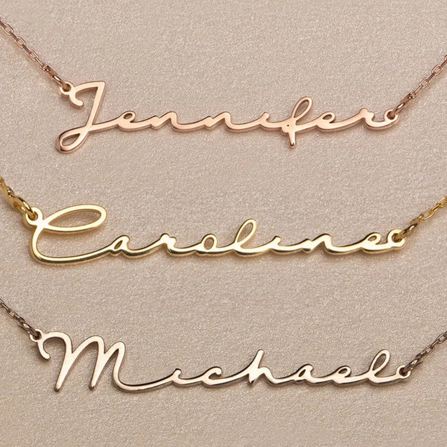 Gold Personalized Name Choker Necklace for Women